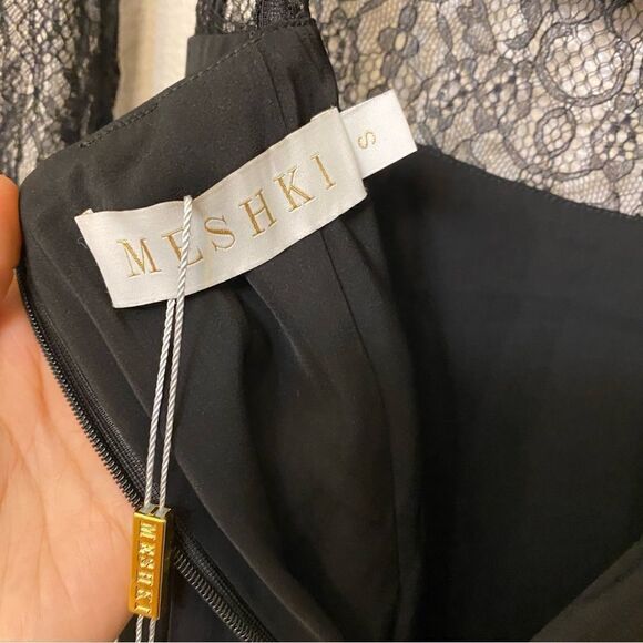 Meshki black lace romantic goth long sleeve Teagan jumpsuit romper open back S - Picture 10 of 10